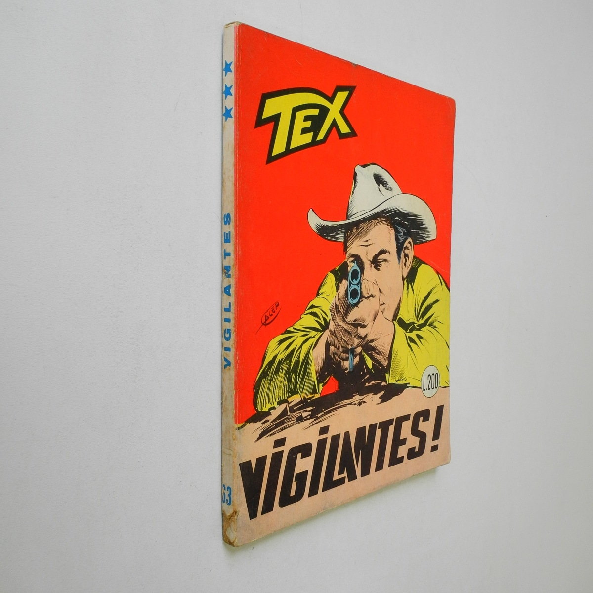 Tex Tre Stelle n. 63 lire 200 Vigilantes