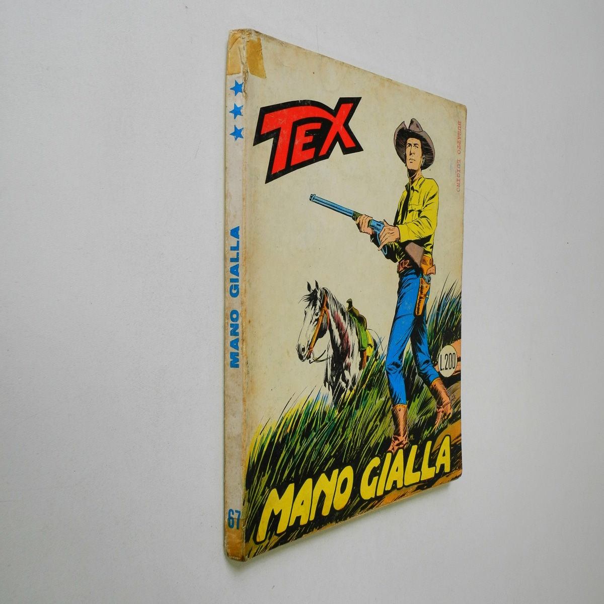 Tex Tre Stelle n. 67 lire 200 Mano gialla