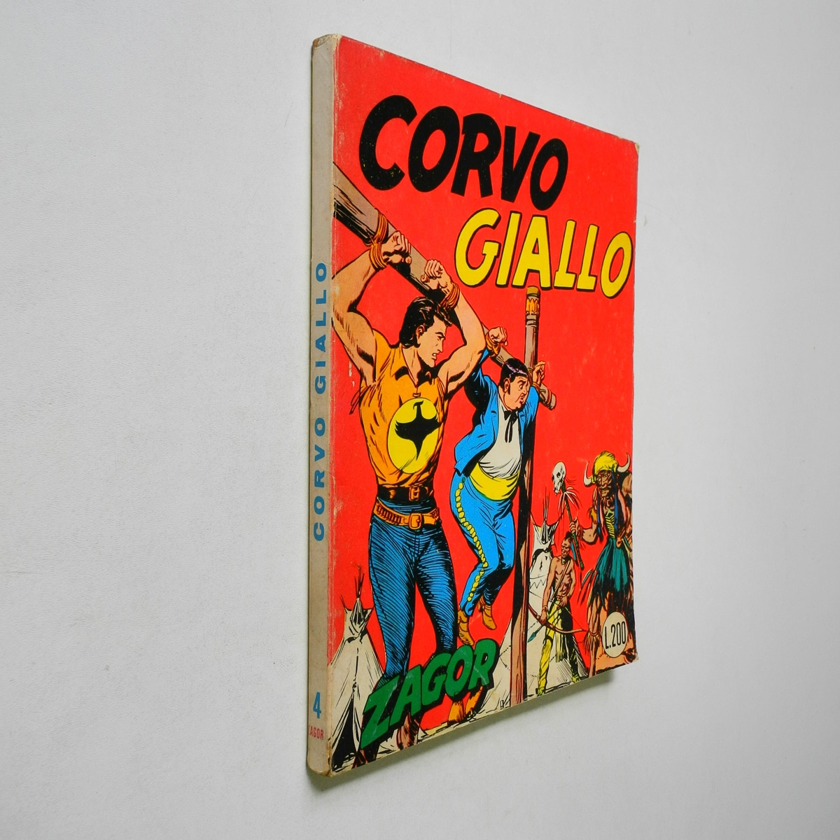 Zagor n. 4 Scritta Rossa Cepim Corvo giallo 2